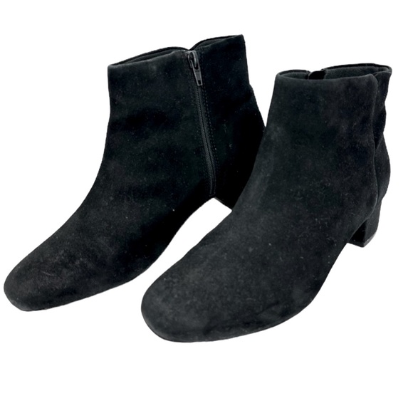 Clarks Shoes - Clarks Collection Teresa Boot 61161583 Black Suede Shoe Heel 8.5